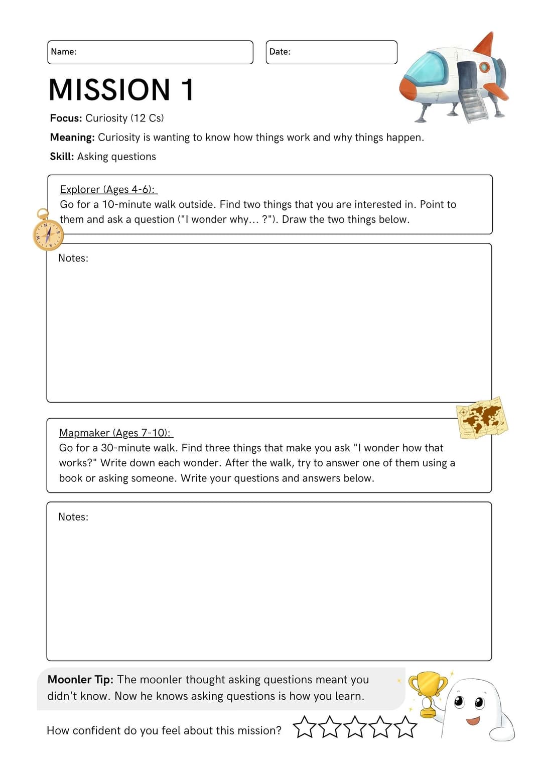 Mission 1 worksheet